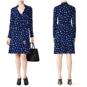 Leota Navy Gabrielle Wrap Dress Size M‎